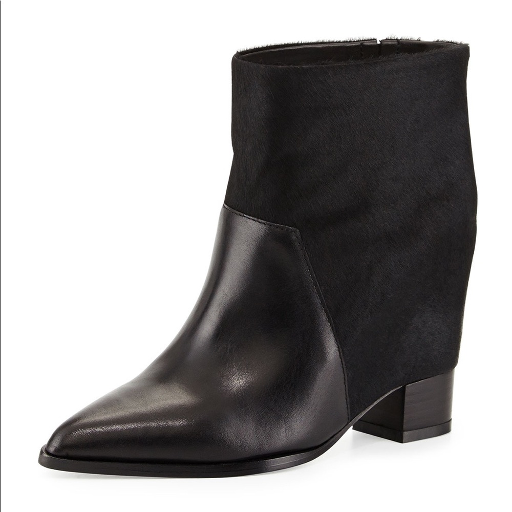Mercer Calf Hair Hidden Wedge Bootie